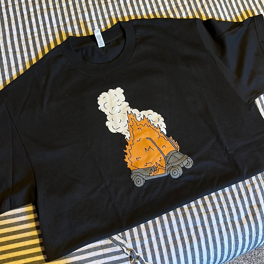 Burning Cart Society T Shirt